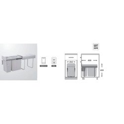 PORTAR.DOBLE 1x20+1x10LTS.M30 SOFT P.TIRAR