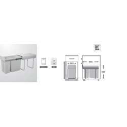 PORTAR.DOBLE 1x20+1x10LTS M30 SOFT P.ABRIR