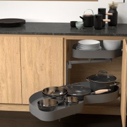 SWING CORNER PRO OVAL ANTRACITA SOFT- IZQ.