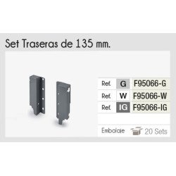 BARRA OLLERA 500mm.2PZ.+135 CONECTOR ANTRACITA