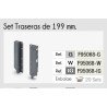 BARRA OLLERA 500mm.4PZ.+199 CONECTOR ANTRACITA