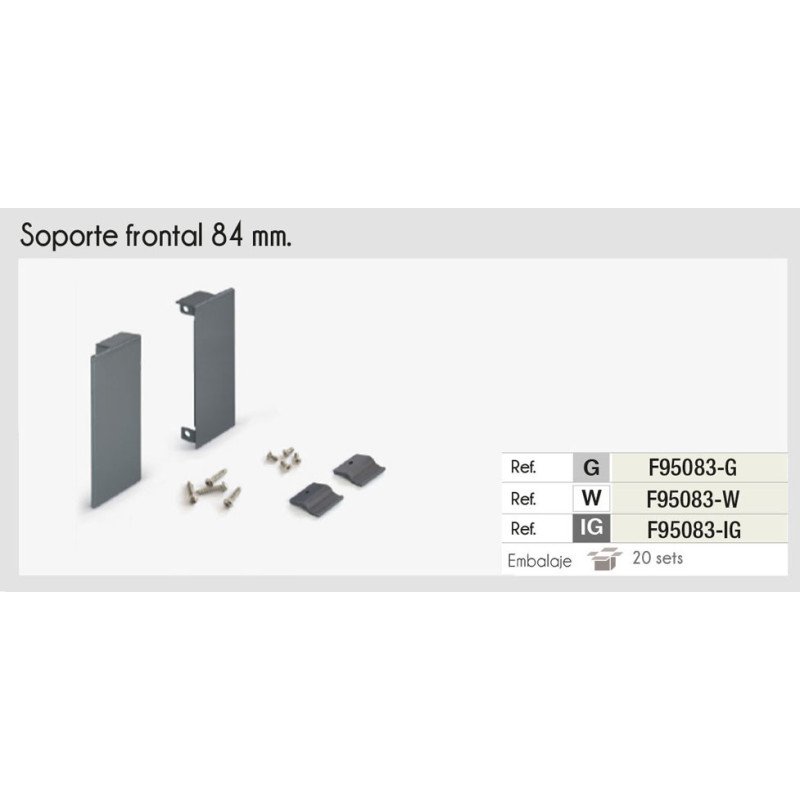 SET SOPORTE P/FRENTE INTERNO ADNBOX 80 ANTRACITA