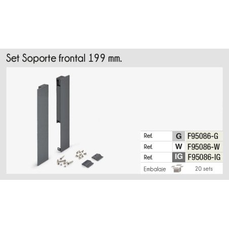 SET SOPORTE P/FRENTE INTERNO ADNBOX 199 ANTRACITA