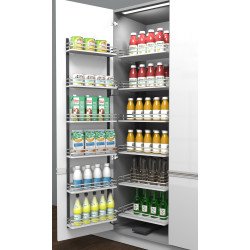 COLUMNA PANTRY DOBLE M60 PRO OVAL  CROMO