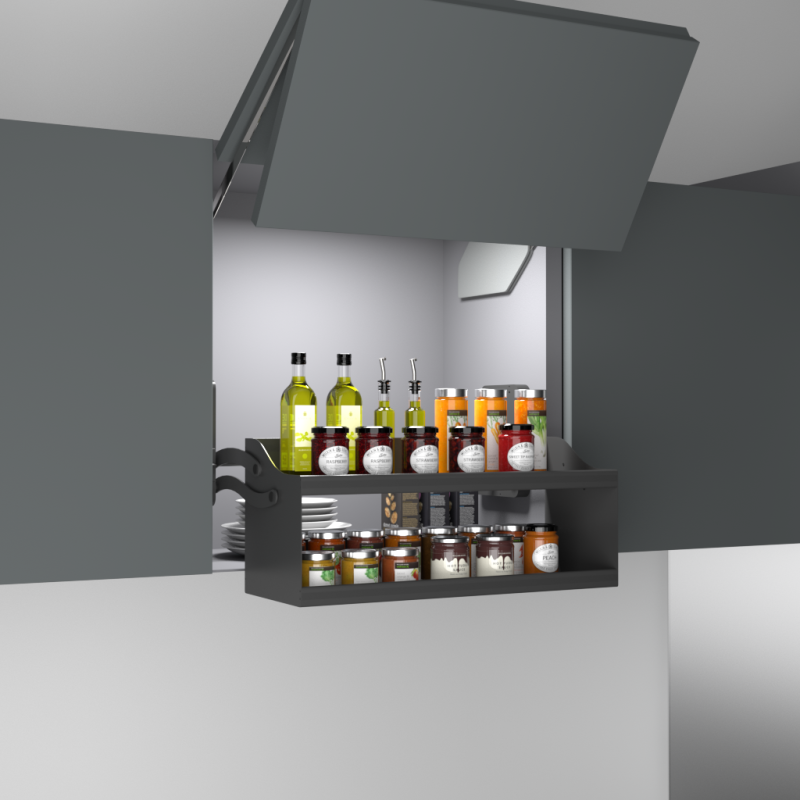 SISTEMA PULL-DOWN PRO OVAL M60 ANTRACITA