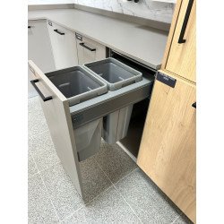 PORTARESIDUOS 2x18LTS. M40 SIN GUIA