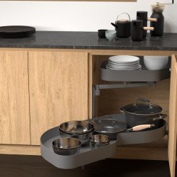 SWING CORNER PRO OVAL ANTRACITA SOFT- IZQ.