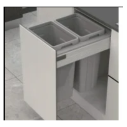 PORTARESIDUOS 2x27LTS. M45 SIN GUIAS