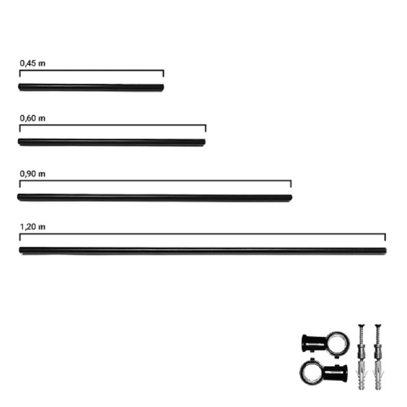 KIT CAÑO CROMO 16x1200mm02-414