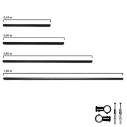 KIT CAÑO CROMO 16x900mm 04-413