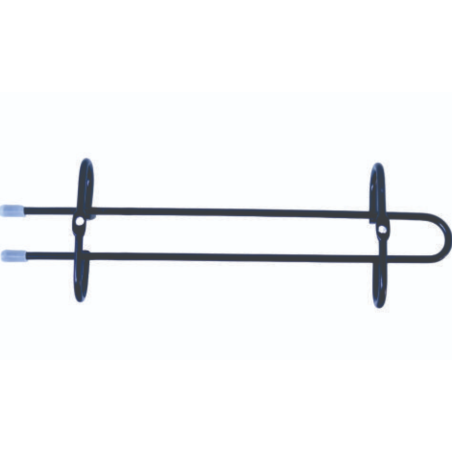 PORTA COPA RECTO NEGRO CORTO