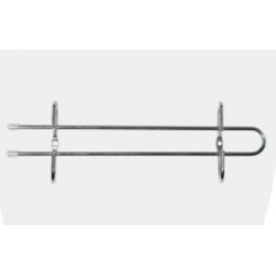 PORTA COPA RECTO CROMO CORTO