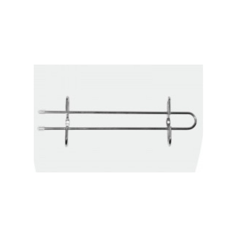 PORTA COPA RECTO CROMO CORTO