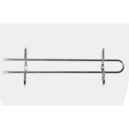 PORTA COPA RECTO CROMO CORTO