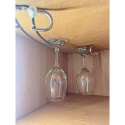 PORTA COPA CURVO CROMO